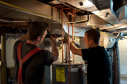 water heater install